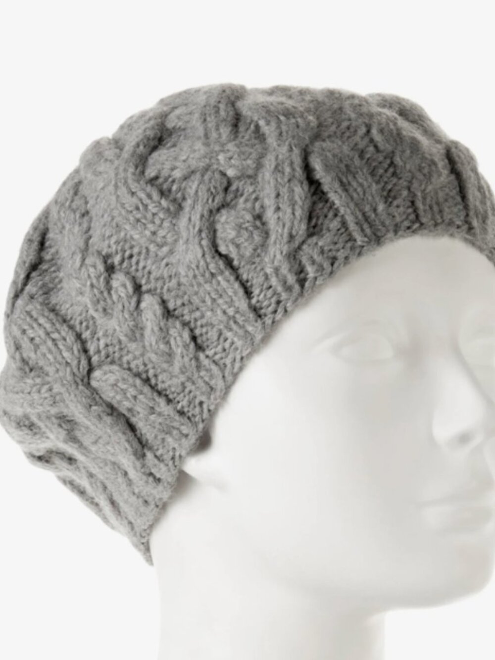 Eugenia Kim Alpaca Wool Cable Knit Gray Winter Hat